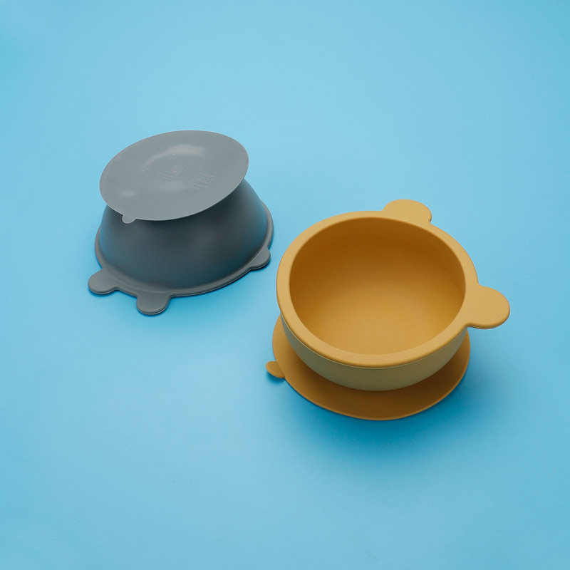 硅膠輔食碗 兒童防摔餐具嬰幼兒